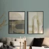 Set of 2 Modern Iron Loops Rectangular Accent Wall Mirrors - Image 2
