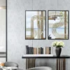 Set of 2 Modern Iron Loops Rectangular Accent Wall Mirrors - Image 4