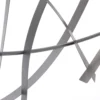 Silver and Gray Abstract Round Metal Wall Decor - Image 10