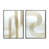 Set of 2 Modern Iron Loops Rectangular Accent Wall Mirrors - Image 8