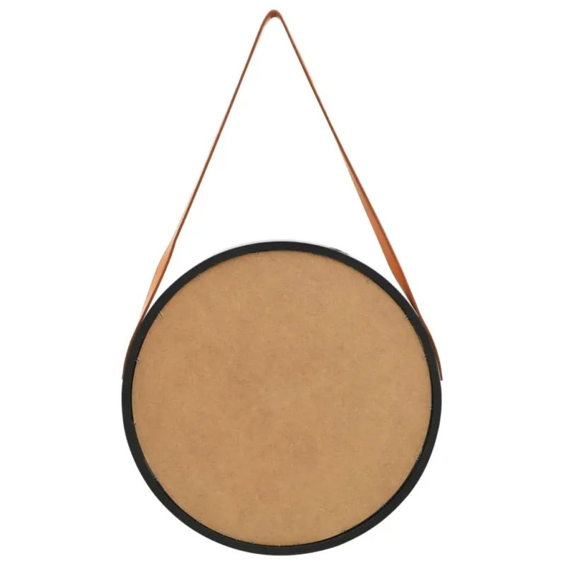vidaXL Wall Mirror Black and brown - Image 5