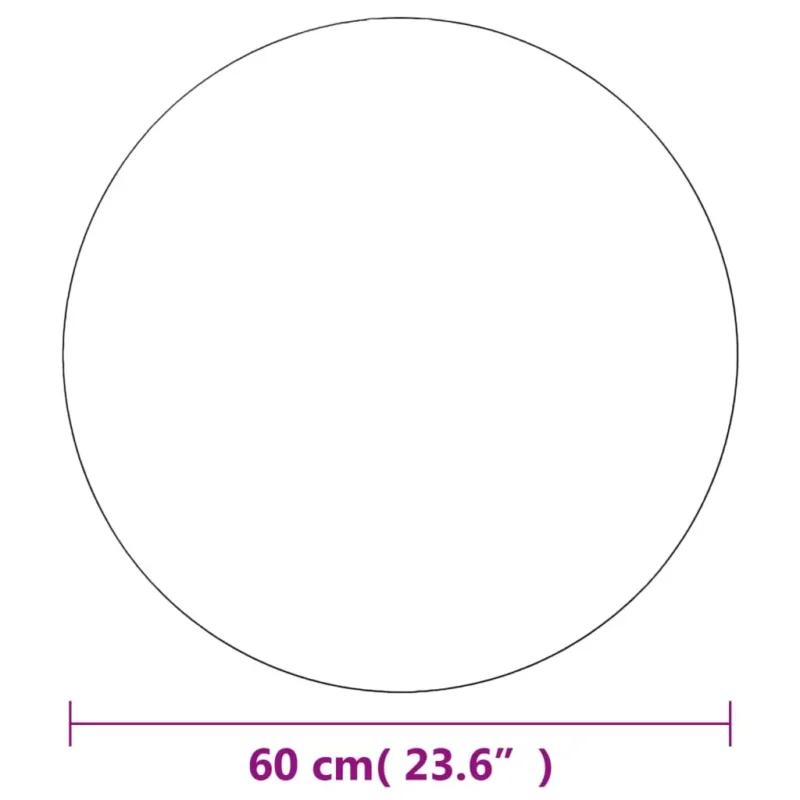 vidaXL Wall Mirror Set of 2 Transparent Glass 23.6 in Minimalistic - Image 6