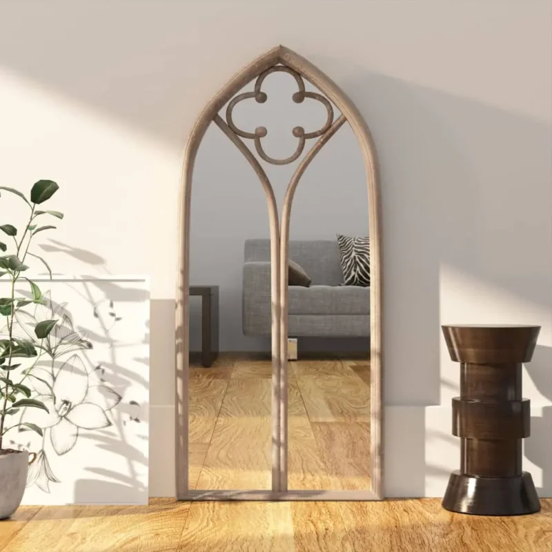 vidaXL Mirror Sand Iron, Glass 27.6 x 11.8 in Wall mounting Mirror